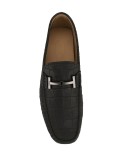 T-bar crocodile driving loafers