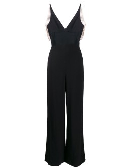 open-back chain jumpsuit