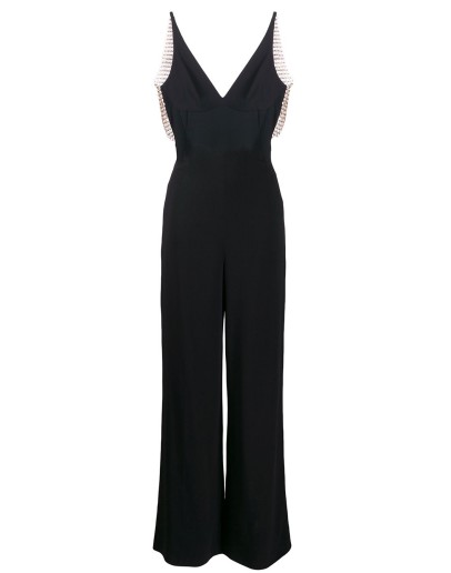 open-back chain jumpsuit