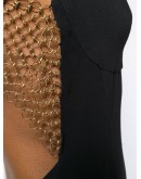 open-back chain jumpsuit