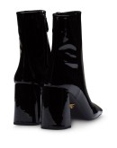 Patent leather booties