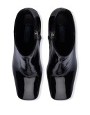 Patent leather booties