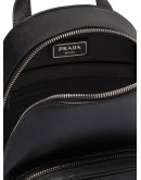 Saffiano leather one-shoulder backpack