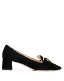 buckled heeled loafers