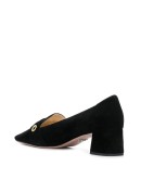buckled heeled loafers
