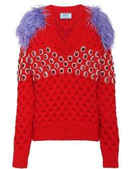 crystal embellished jumper