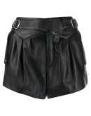  buckle-detail high-waist shorts