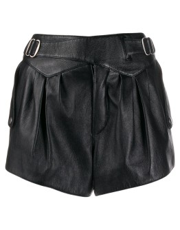  buckle-detail high-waist shorts