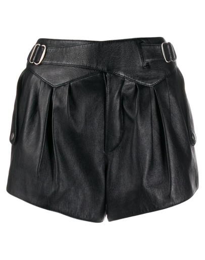  buckle-detail high-waist shorts