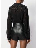  buckle-detail high-waist shorts