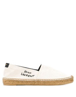 logo-embroidered espadrilles