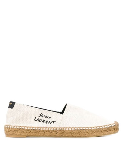 logo-embroidered espadrilles