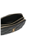 Becky quilted double-zip pouch