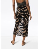 striped wrap skirt