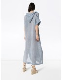 sheer hooded kaftan