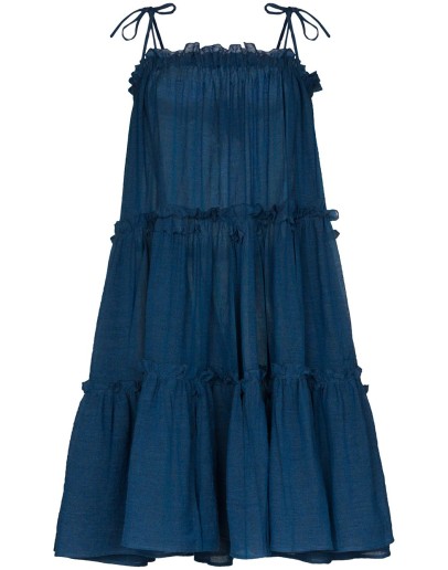 ruffled peasant dress