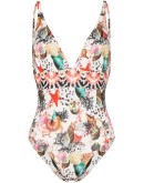 Ibiza shell print swimsuit