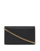 Monogram Motif Leather Wallet with Detachable Strap