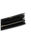 Monogram Motif Leather Wallet with Detachable Strap