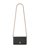 Monogram Motif Leather Wallet with Detachable Strap