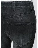 feather trim bootcut jeans