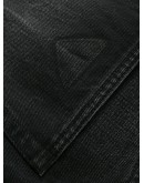 feather trim bootcut jeans