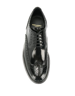Army perforated derby shoes