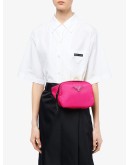 logo plaque padded belt bag