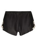 Maison lace-trimmed silk-blend shorts