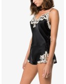 Maison lace-trimmed silk-blend shorts