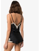 Maison lace-trimmed silk-blend shorts