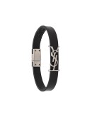 monogram leather bracelet