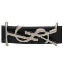 monogram leather bracelet