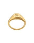 engraved star ring
