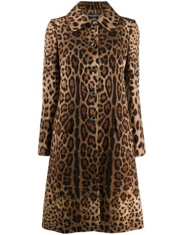 leopard print coat