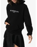 logo print hoodie