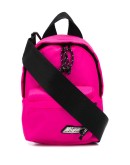 logo patch adjustable backpack