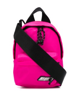 logo patch adjustable backpack