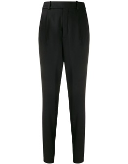 high-waist tapered trousers