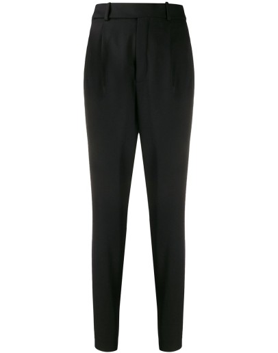 high-waist tapered trousers