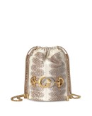 Gucci Zumi snakeskin mini bucket bag