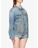 distressed denim jacket