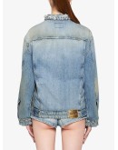 distressed denim jacket