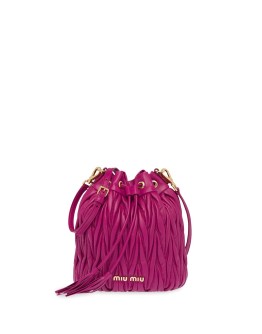 matelassé bucket bag