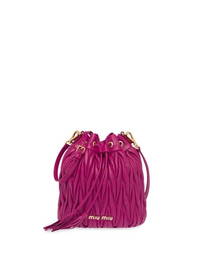 matelassé bucket bag