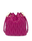 matelassé bucket bag
