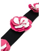 appliqué floral strap
