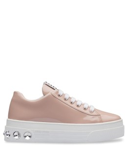 crystal embellished platform sneakers
