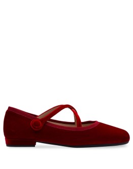 crossover strappy ballerinas