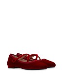 crossover strappy ballerinas